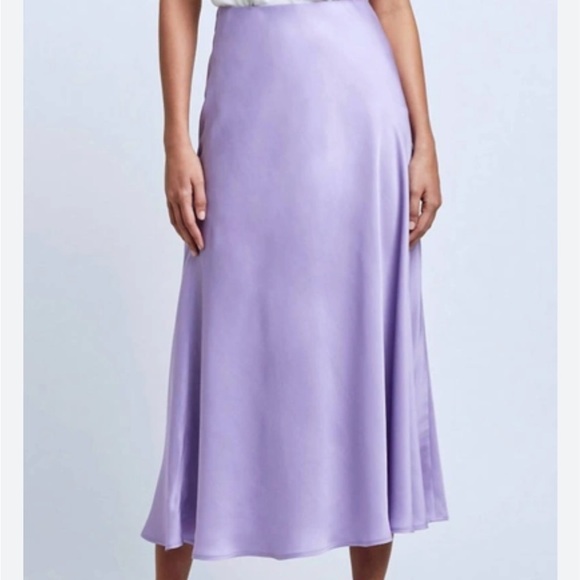 L’AGENCE Clarisa Maxi Skirt Size M NWT Lavender - Picture 10 of 12